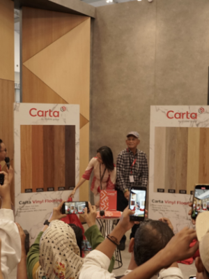 Introducing the Largest Building Material Exhibition in Indonesia, Carta Launches Vinyl Flooring.